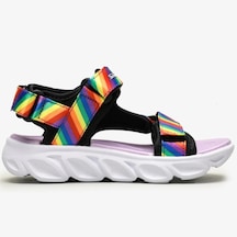 Skechers Hypno - Splash Kids Rainbow Lights Sandals Cırtlı Işıklı Çocuk Sandalet Mor