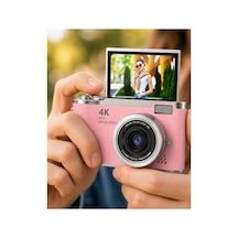Profesyonel Çekim İçin 48 Mp Kamera 18x Zoom Flip Ekran Dijital Kamera - Hs08379500-9567 Renkli