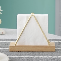 Sones Kayın Ağacı Kısa Tip Dikey Peçetelik Yemek Restoran Masa Dekoru Kağıt Peçeteler, Posta, Faturalar İçin