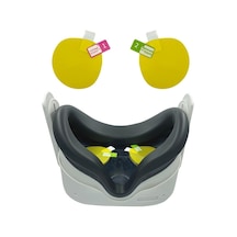 Meta Quest 3 Vr Gözlük Filmi Lens Koruyucu Film Sarı İçin