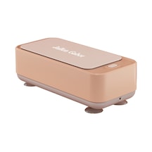 Geeroyoo Portatif Ultrasonik Temizleyici - Gözlük, Mücevher, Saat Temizliği - Pembe Pil Tipi - Hızlı Yabancı Madde Kaldırma