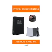 Güvenli Şifreli Kitap Kasa Gizli Saklama Kutusu 1 Adet