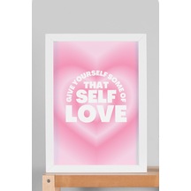 Self Love Çerçeveli Tablo Aura Enerji Renkleri - Öz Sevgi
