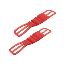 Suntek 2 Adet Silikon Bisiklet Telefonu Montaj Sürme Kırmızı