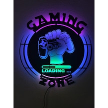 Gaming Zone Led Işıklı Dekoratif Tablo