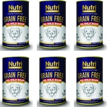 Nutri Canin Yaban Domuzu Etli Tahılsız Yetişkin Köpek Konservesi 6 x 400 G