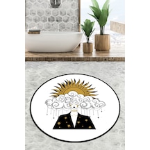 Afitab Çap Banyo Halısı Djt 80x80 cm, Banyo Halısı , Banyo paspası yıkanabilir