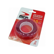 Meg Akrilik Şeffaf Silikon Çift Taraflı Bant 18 MM x 2 M