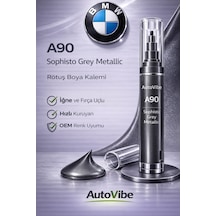 Bmw Rötuş Boyası Ve Rötuş Çeliği Seti Kalemi A90 Sophisto Grey Metallic Sophisto Gri Metalik