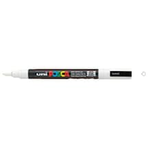 Uni-ball Markör Boyama Posca Su Bazlı Poster 0.9-1.3 Mm Beyaz Pc-3m Çok Renkli