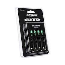 Beston C9012la Aa/aaa 4'lü Ekranlı Hızlı Pil Şarj Cihazı
