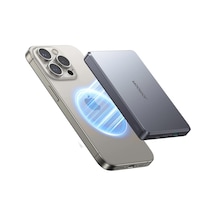 Jr-pbm08 Pro 20w Manyetik Kablosuz Güç Bankası 10000mah Titanyum