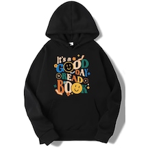 Brz Collection Unisex Oversize It's A Good Day Hoodie-siyah