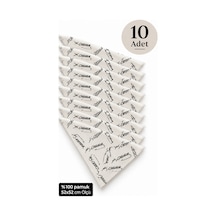Herşeynota 10 Lu Atatürk İmzalı Pamuk Fular Bandana 52x52 Cm Unisex Çok Amaçlı Set Çok Renkli