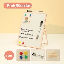 Elmpaly Pembe 8.27x11.02 İnç Çift Taraflı Manyetik Yazı Tahtası Ayaklı