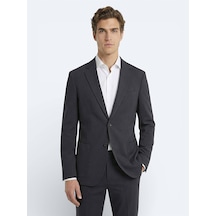 Kip Antrasit Düz Modern Fit Örme Takım Elbise