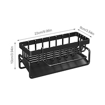 Mutfak Lavabo Raf Organizatör Mutfak Lavabo Sünger Tutucu Kendiliğinden Boşalan Tepsi Bulaşık Sabunu Fırçalama Bulaşık Bezi Raf Paslanmaz Çelik