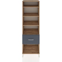 Hyperion Dolap 4 Raflı Tek Çekmeceli 60x44x195 Çam-antrasit Atlas Çam