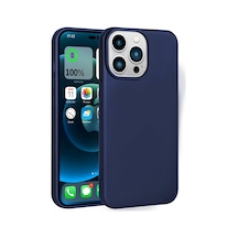 Mobilteam Apple iPhone 14 Pro Uyumlu Premier Silikon Kılıf-lacivert Lacivert
