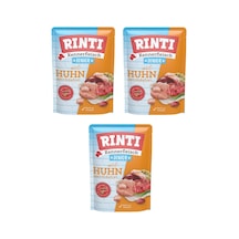 Rinti Pouch Tavuklu Yavru Köpek Yaş Mama 400 G X 3 Adet