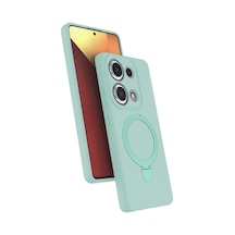 Xiaomi Redmi Note 13 Pro 4g Uyumlu Regal Magsafe Standlı Kapak - Su Yeşili