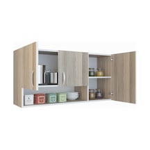 Kenzlife hazır mutfak mirena32 crd 060*120*32 mutfak banyo dolabı kapaklı raflı