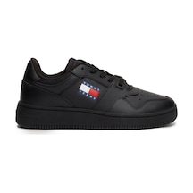 Tommy Hilfiger Tjw Retro Basket Ess Siyah Kadın Sneaker Siyah