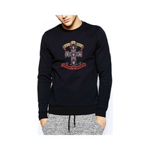 N Roses Appetite For Destruction Metal Baskılı Siyah Erkek Sweat (530973290)