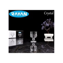 Rayan Crystal 6'lı Kahve Yanı Bardak Mudanis Altın