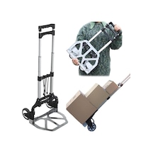 New-max Multi Fonksiyon Katlanır 70 Kg Kapasiteli Asma Aparatlı Portatif Koli Taşıma Aracı