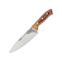 32160 Elite Şef Bıçağı 19 Cm - Perçinli Kahverengi Kompozit Sap Renkli
