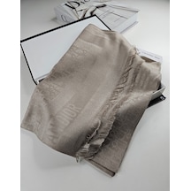 Cd Desen Kaşmir İpek Şal Silk Scarfs Hijab İthal Ürün Vizon