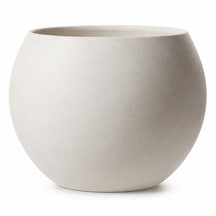 Zevli Dekoratif 27l Küre Saksı Ø35 Cm Beton Görünümlü Modern Salon Ve Bahçe Saksısı 1