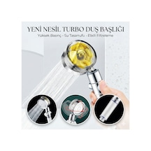 Büro Ev Ofis Banyo Keyfi İçin Turbo Pervaneli Serinletici Stil Duş Başlığı Diğer