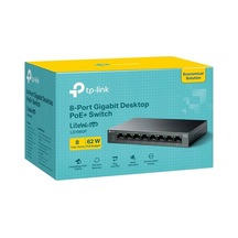Tp-lınk Ls108gp 8 Port Gıgabıt + Rj45 62w 250 Metre Poe Mesafe Metal Kasa 62268680