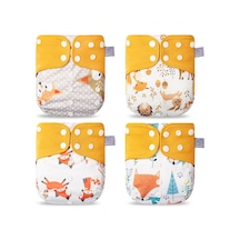 Samdoo Tek Boyutlu Yeniden Kullanılabilir Bebek Bezi Eğitimi Pantolonu - Nemi Emici Açık Havalandırmalı Dokuma, 4 Adet, 3-15 Kg 3 - 5 Yaş