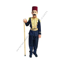Çocuk Abdülhamid Kıyafeti Osmanlı Paşa Kostümleri Mavi
