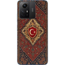 Redmi Note 12s Uyumlu Türkiye Bayraklı Halı Baskılı Silikon Kılıf Renkli