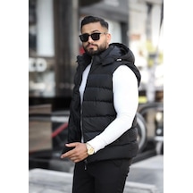 Tarz Wear Su Geçirmez Erkek Çıkarılabilir Kapüşonlu Yelek