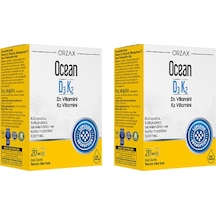 Orzax D3 K2 Vitamini 2'li Set