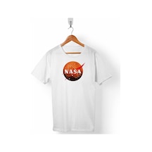 Nasa Mars Gezegen Logosu Cosmos Astronot Erkek Tişört