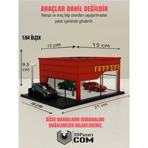 3d Baskı 1/64 Ölçekli Ferrari Showroom Tasarımlı Diorama Araç Sergileme Garajı