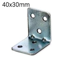 4 Adet 40x30 Mm Masa Sabitleme Gönyesi Nikel Renk Ba4030