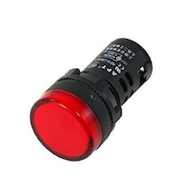 Kırmızı 220v Pano Tipi Led Gösterge Işığı Yuvarlak Sinyal Lambası