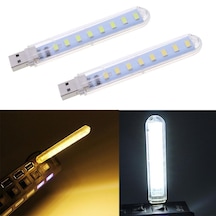 Taşınabilir Usb Led Işık Mini Flash Usb Stick Light 8 Led Beyaz