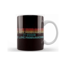 Programming Programmer Software Developer Debugging Coding Kupa Bardak Porselen Karışık