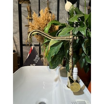 İsaoğlu Yapı Gold Mutfak Bataryası Zen Design Evye Armatür Vintage Klasik Batarya Gold