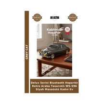 Delux Serisi Bluetooth Hoparlör Retro Araba Tasarımlı Ws-596 Siyah Masaüstü Kadın Ev