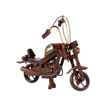 Dekoratif Ahşap Harley Davidson Motosiklet 28 Cm