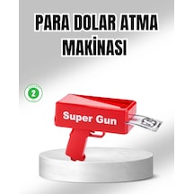 Super Money Gun Para Saçma Tabancası Yüksek Atış Güçlü Kırmızı Model Mh-hs4750-1888